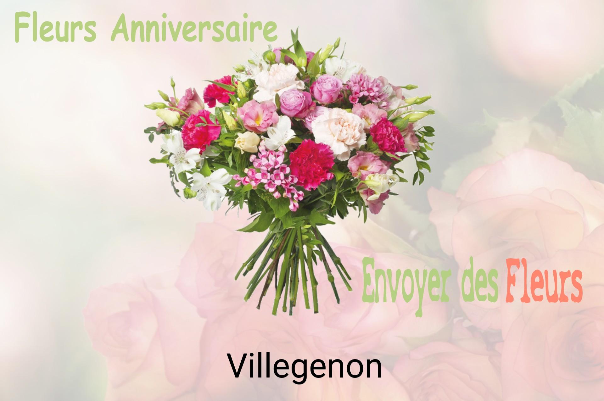 Bouquet de fleurs d’anniversaire livré à Villegenon